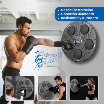 Maquina de boxeo musical con bluetooth con guantes